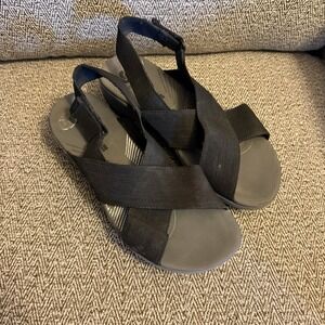 Clarks‎ Cloudsteppers Women's Arla Kaydin Black Slingback Sandals Size 6